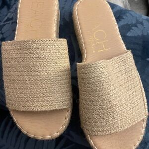 Peach by Matisse Women's Tan Espadrille Slides